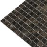 China 1X1 inches Squre Design Chinese Dark Emperador marble stone mosaic for wall tile and flooring tile wholesale