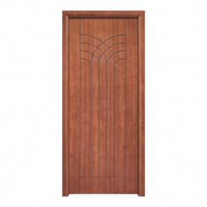 China Fancy Design Interior Prehung Wood Doors PU Painting 45mm Thick supplier