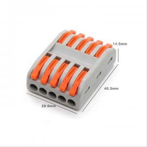 Household quick terminal block high current splicing type wire connector 5 pin LED light connectors terminals