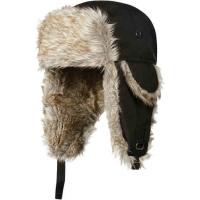 China Strings Buckle Mens Russian Trapper Hat , Black / Grey Fur Mens Wool Hats For Winter on sale