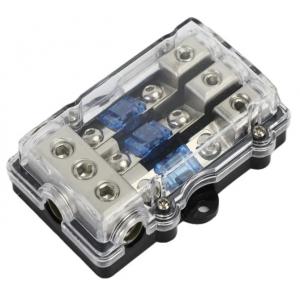 China 3Way Car Mini ANL Blade Fuse Holder Stereo Audio Power Distribution Block 60 Amp Fuse Holder Panel Mount supplier