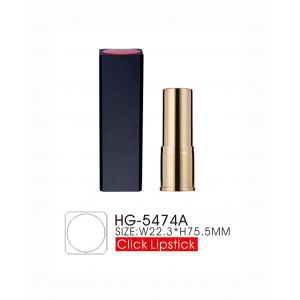 Luxury Sqaure Lipstick Tube Case 12.1mm 12.7mm Inner Cup ABS Base