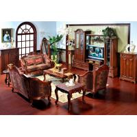 China 2021 Luxury classic antique solid wood living room furniture wooden fabric sofas on sale