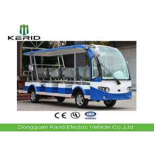 72V Electric Shuttle Bus 14 Person , Electric Sightseeing Car Road Legal CE Approved