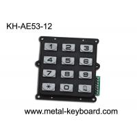 China Anti - vandal Metal Numeric Keypad IP 65 , 12 button Entry Keypad numeric on sale