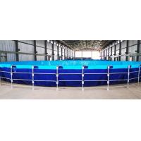 China 50000L Foldable PVC Tarpaulin Fish Farming Tank Fish Pond Plastic Tank Outdoor Fish Pond on sale