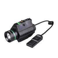 China 300LM Tactical Flashlight 5mw Green Laser Sight For 20MM Weaver Rail Weapons on sale