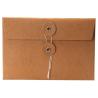 China Custom Envelope With Button Logo Packing Kraft Paper Envelope With String wholesale