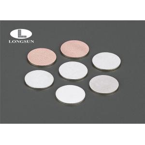 China Low Resistance Tri - Metal Button Silver Electric Contacts Clean With No Burr supplier