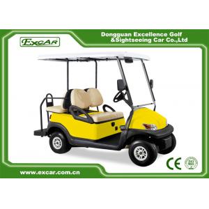 China EXCAR Yellow 48V Electronic Golf Carts CHAFTA Approved 3.7KW ADC Motor supplier