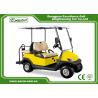 China EXCAR Yellow Electric Golf Carts Front 2 Seater Plus Rear 2 Seats 3.7KW Motor wholesale