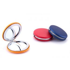 Foldable PU ABS Cosmetic Compact Mirror Macaroon Pocket Makeup Mirror