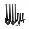 Wood Heater Telescoping Stove Pipe , Double Wall Black Pipe SUS304 Material