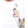 China men's scoop neck custom white t shirt print logo design on t shirt wholesale