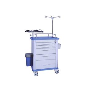 Movable ABS Hospital Crash Cart Medical Equipment Trolley With Wheels  (ALS-ET003B)