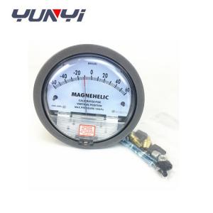 China Micro 2%FS Frictionless Differential Pressure Gauge supplier