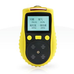 China Mini Size CO H2S O2 LEL Multi Gas Detector with ABS Leather Case supplier