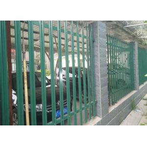 China Pvc Coated Welded Wire Mesh Fence Galvanised Steel Palisade Fencing supplier
