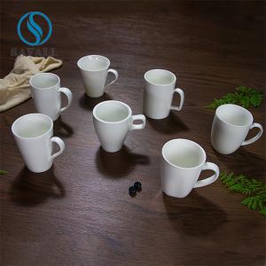 Fine Standards Polished White Porcelain Drink Cup With Handle 350ml