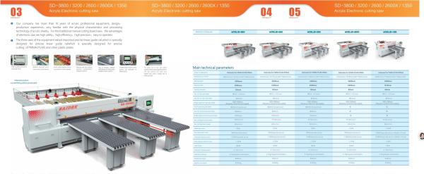 Tolerance 0.1mm High Precision Acrylic Programmable Logic Control Electric Cutting Saw Mahcine
