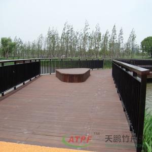 Heavy Bamboo Decking Material 8 Inch Deck Boards Fireproof