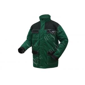 China Wind Proof Blended Padded Jacket / Lightweight Winter Workwear Long Jacket supplier