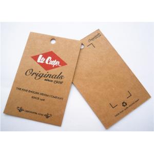 China Durable Clothing Label Tags Logo Printing Cardboard Hang Tags supplier
