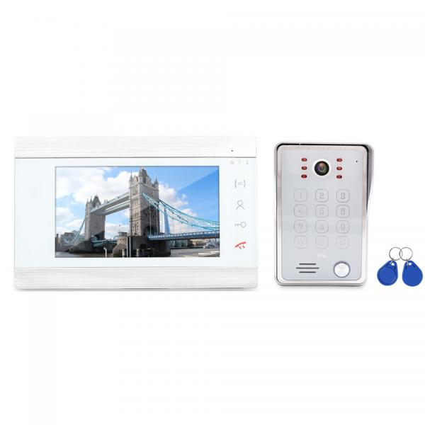 Morningtech Waterproof 7" TFT Screen Video Door Phone System with SD Card Memory
