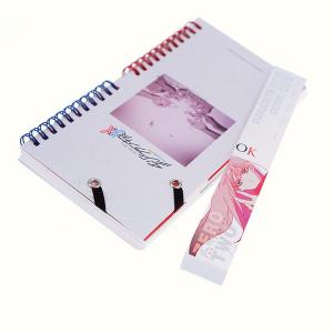 Wirebound Spiral Notebook Printing Belly Band Custom Hardcover Book Printing