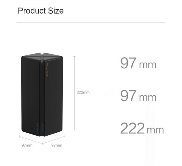 Cxfhgy New Xiaomi AX1800 Router Mesh WIFI 5G Dual-frequency 256MB 2.4G 5G Full Gigabit OFDMA High Gain 2 Antennas Wirele