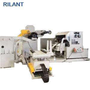 Uncoiler Feeding Leveling Steel Coil Cutting Machine , Fast Automatic Cut To Length Machines