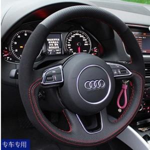 China Leather  steering wheel cover hot sale ,black,brown for AUDI ,BENZ ,LEXUS supplier
