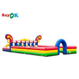 Inflatable Sports Games Pony Hop Derby Horses Race Inflatable Sports Games With 6 Lanes