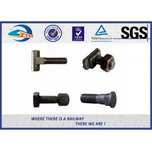China Railroad Fastener Qualified Railway Bolt  with washer / heavy square nuts supplier