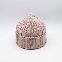China Ladies Cotton Knit Beanie Hats Winter Cold - Proof Pink on sale