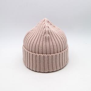 Ladies Cotton Knit Beanie Hats Winter Cold - Proof Pink