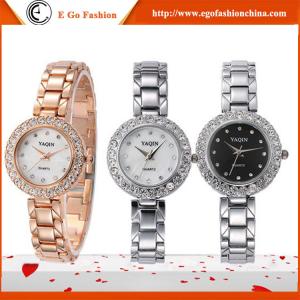 China YQ07 Rose Gold Silver Watch Stainless Steel Band Watches Girls Female Bracelet Watch Dress supplier