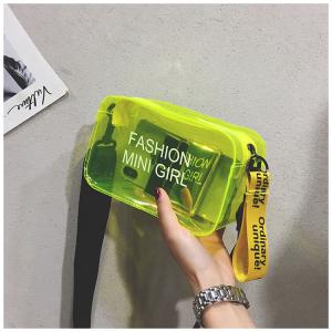 Summer Jelly Bag Transparent Bag One-Shoulder Portable Fashion Girl Bag Student Original Small Bag Simple And Large