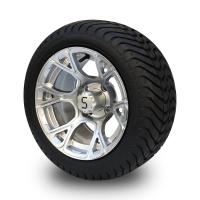 China New Exclusive 12'' Golf Cart Wheels And 215/35-12 DOT Street Tyres Combo 101.6 PCD -25 Offset on sale