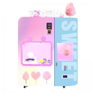 Pink Electric Sugar Cotton Candy Vending Machine Snack Floss Candy Vending