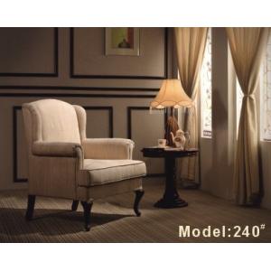 850*850*900mm White Hotel Room Sofa Single Seater Fabric Sofa With ISO14001