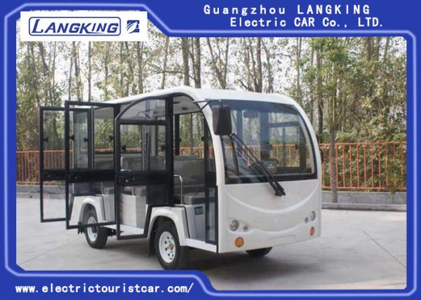 Resort 8 Seater Electric Car , Closed Door Type Electric Sightseeing Bus Y081A-M