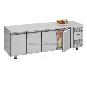 China Bar Kitchen Workbench Display Counter Fridge Commercial Kitchen Equipment supplier