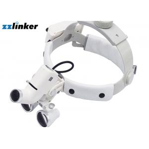 China Surgeons Loops Dental Magnifying Glasses With Light , Dental Headband Loupes 65000Lux supplier