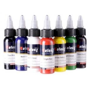 New design 7 Basic Colors Tattoo Ink Set Pigment Kit 1oz (30ml) Professional Tattoo Supply for Tattoo Kit