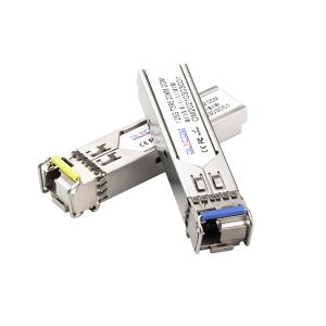 China 1550nm Gigabit SFP Module Transceiver , SFP Copper Module BiDi WDM 20km supplier