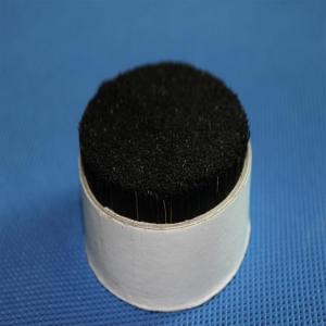 China Wild Cut Boiled Bristles Root Natural Bristle 28mm Black For Hair Brushes supplier