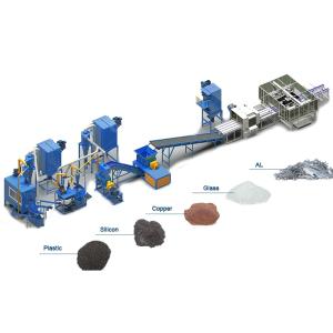 China 200-1000kg/h Solar Modules Recycling Process with Video Outgoing-Inspection Provided wholesale