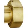 China 3001 Brass Water Meter Valve Part Male Threads x Flex. Female Threaded Hexagon Nut Coupling Sizes DN15 DN20 DN25 DN32 wholesale