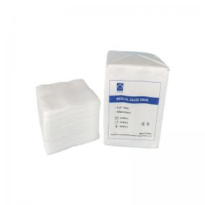 China Sterile Disposable 100% Cotton Gauze Swab Absorbent For Medical supplier